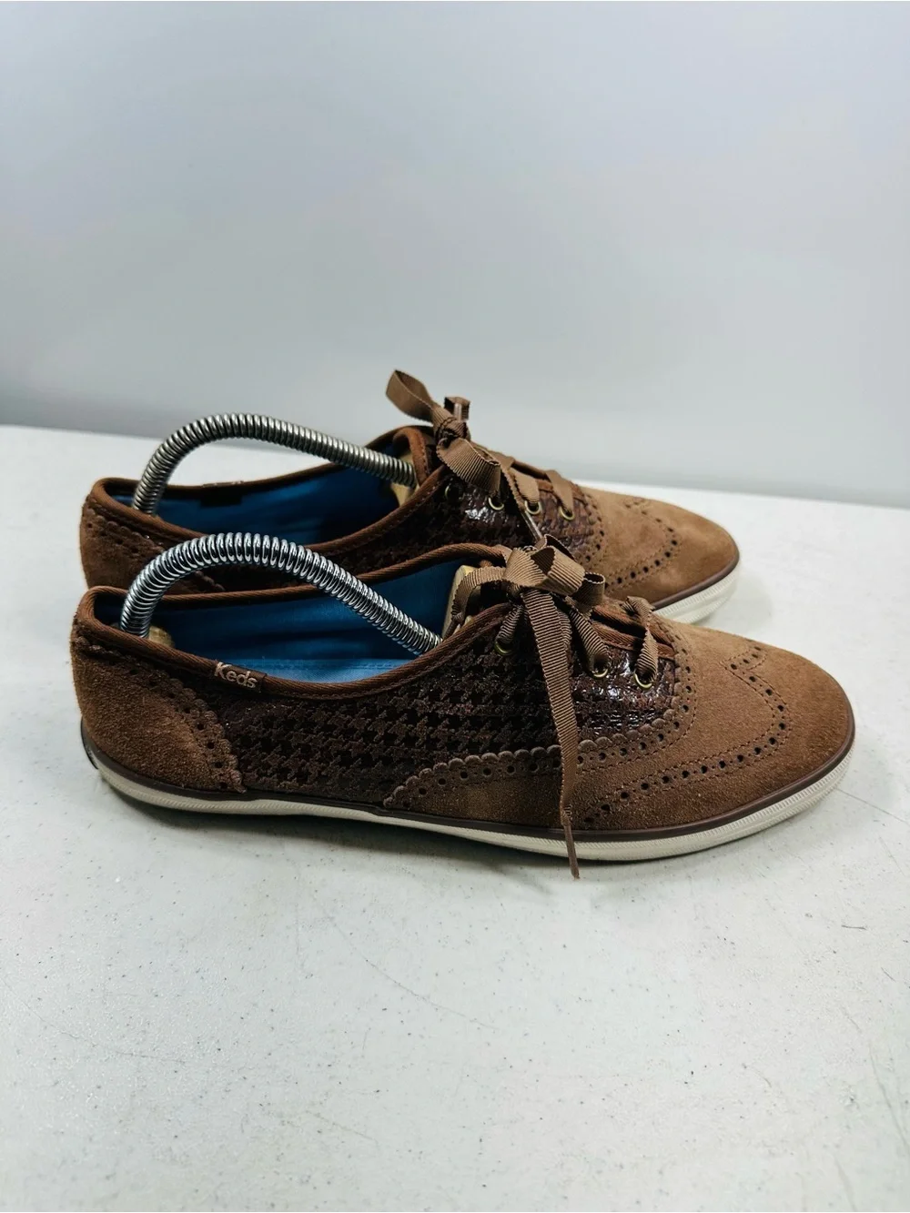 Keds x Taylor Swift Champion Brogue brown suede sneakers size 8,5